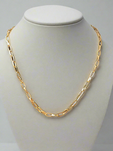 Gold Nacklace - Ellipse Link Chain
